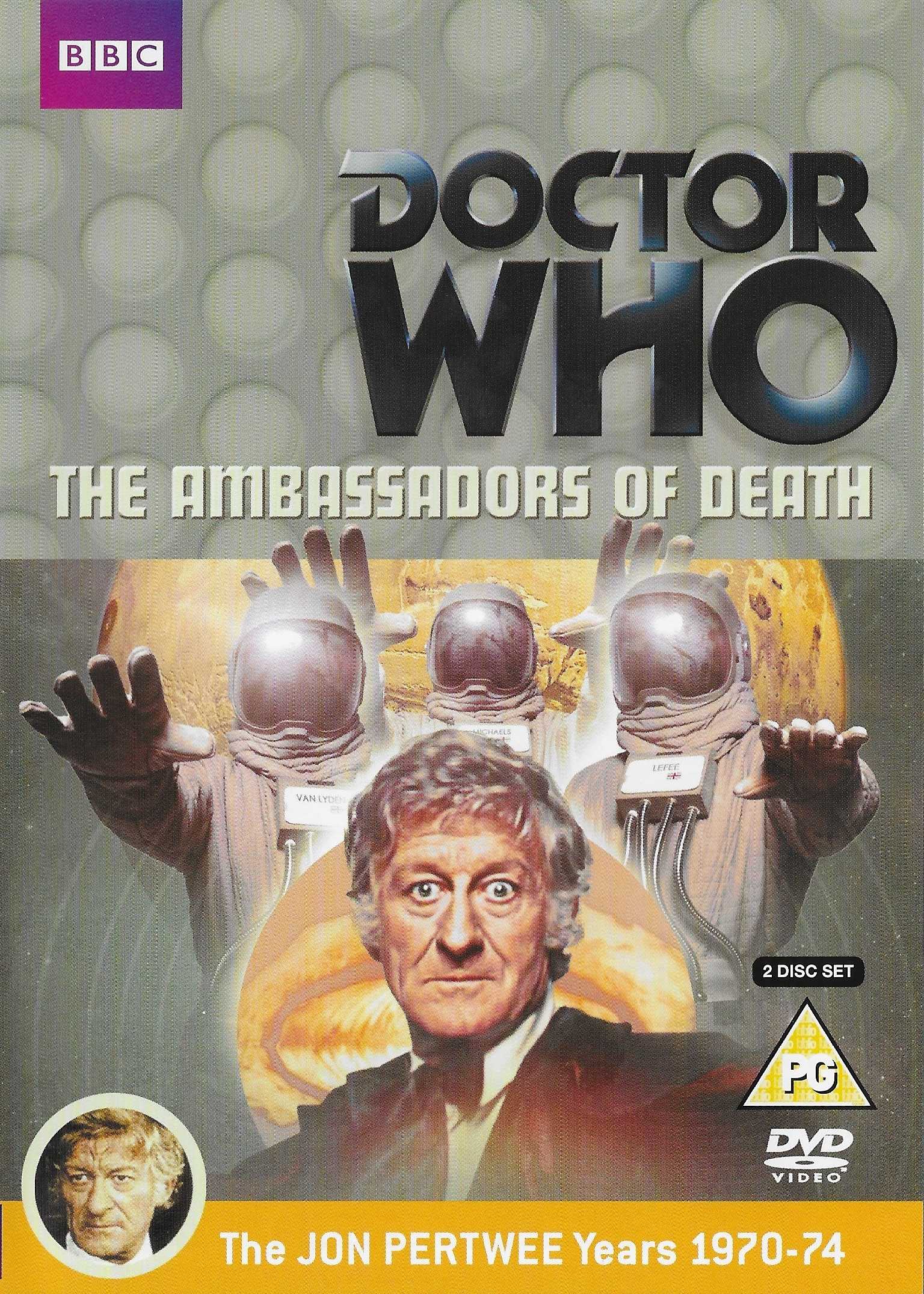 Picture of BBCDVD 3484 Doctor Who - The ambassadors of death by artist David Whitaker / Malcolm Hulke / Trevor Ray from the BBC records and Tapes library